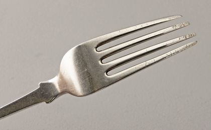 Rare Cape Silver Fiddle & Shell Pattern Tablefork - Lawrence Twentyman (2nd. of 3)